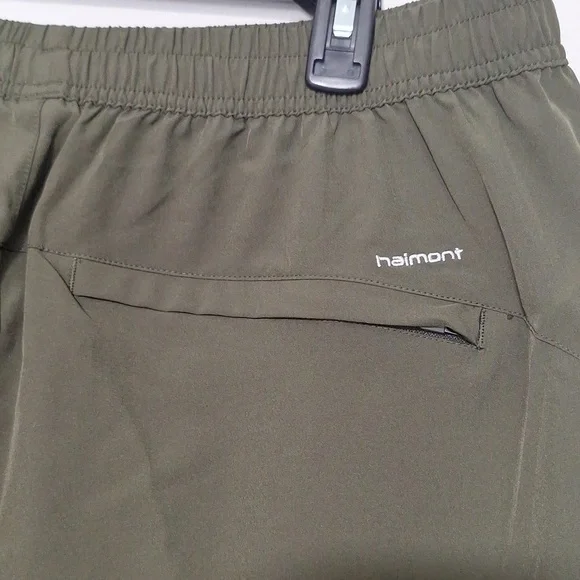 Haimont Workout Running Shorts 5" Inseam Green - Picture 8 of 11
